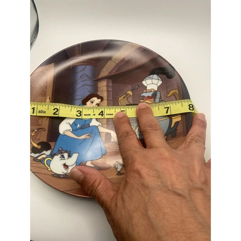 Disney Knowles' Beauty And The Beast Plates Set Of 4-8 Inch Diameter Vintage